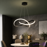 لوستر مدرن شینولایت S1101-BK بدنه مشکی نور چهار حالته