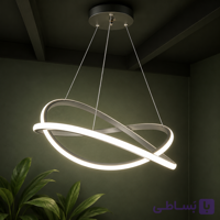 لوستر مدرن شینولایت S1101-BK بدنه سفید نور چهار حالته