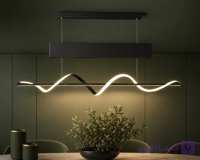 لوستر مدرن شینولایت S1119-BK بدنه مشکی نور چهار حالته