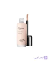 کرم پودر و کانسیلر ۲ در ۱ فول کاور کیکو-مسترکوالیتی-KIKO Full Coverage 2 in 1 Foundation and concealer