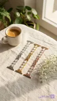بند ساعت هوشمند طرح گل چهاربرگ (طرح ون کلیف)