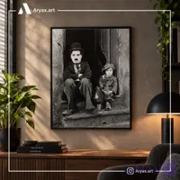 تابلو چارلی چاپلین کد c305