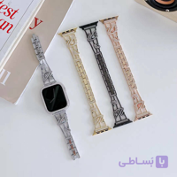 بند استیل سواروسکی اپل واچ