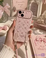 قاب پاپیون ریز صورتی با بند