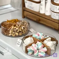 اردوخوری شیشه ای دسته چرمی آیسان لوکس