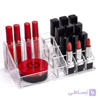 استند رویه لوازم آرایشی اکریلیک شفاف چندخانه لوکس