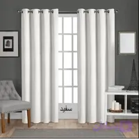 پرده مخمل کالیفرنیا سفید