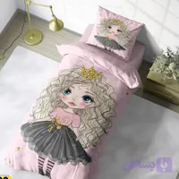 سرویس روتختی مدل دخترانه یک نفره 4 تکه