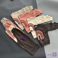 بلوز و شلوار طرح رنگین کمان