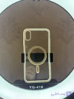 قاب صورتی اکلیلی مگ سیف‌دار اورجینال آیفون XS Max