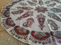 رومیزی قلمکار گرد ۱×۱
