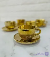 فنجان و نعلبکی طلایی آتیلا (تحویل حضوری)