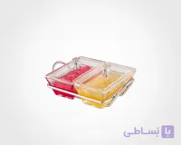 اردو خوری شیشه ای‌مستطیل دو خانه