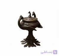 شکلات‌خوری برنزی طرح طاووس