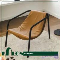 مبل تک نفره راحتی چرم کالون اکونومی مدل KE-0023