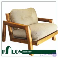 ست هفت نفره مبل راحتی چوبی کالون اکونومی مدل KE-0040