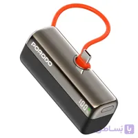پاوربانک پرودو مدل ظرفیت 10000 هزار 22.5 وات | Porodo PDPBFCH090BK Pocket Volt 10000mAh Power Bank