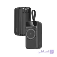 پاوربانک وایرلس Green Lion مدل Everton GNEVRTN40KBK توان 22.5 وات ظرفیت 40000