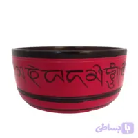 کاسه تبتی آلومینیوم قرمز قطر دهانه 18cm