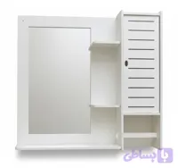 آینه باکس سرویس بهداشتی PVC مدل خطی | ضد آب و قابل شستشو | سایز بزرگ