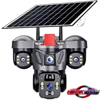 دوربین مداربسته مینی اسپیددام سیمکارتی خورشیدی 3 لنز 12 مگاپیکسل HIKOKVISION-هایکوک ویژن
