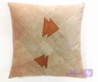 کوسن مخمل طرح چرم تیکه دوزی شده - کدکالا 322