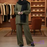 بلوزشلوار بافت(سبز)
