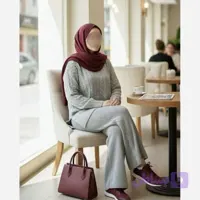 بلوز شلوار بافت(طوسی)