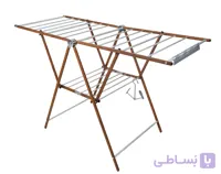 بند رخت بزرگ آلومينيومي طرح چوب