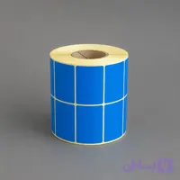لیبل رنگی (آبی) 51*34دو ردیفه رول 3000 عددی