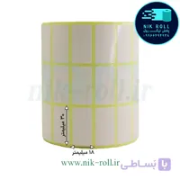 لیبل کاغذی 30*18 سه ردیفه رول 6000 عددی