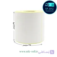 لیبل پی وی سی تک ردیفه 100*100 رول 500 تایی