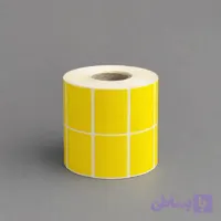 لیبل رنگی (زرد) 51*34 دو ردیفه رول 3000 عددی