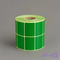 لیبل رنگی (سبز) 51*34 دو ردیفه رول 3000 عددی