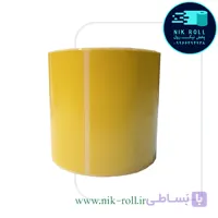 لیبل رنگی زرد تک ردیفه 150*100 رول 400 تایی