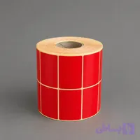 لیبل رنگی (قرمز) 51*34 دو ردیفه رول 3000 عددی