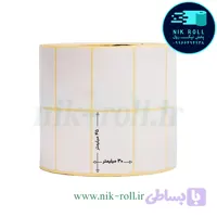لیبل کاغذی دو ردیفه 45*30 رول 4000 عددی