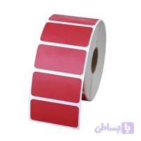 لیبل رنگی (قرمز) سایز 100*80 تک ردیفه رول 500 عددی (پرداخت در 4 قسط)