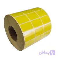 لیبل رنگی (زرد) 31*21 (21در31) سه ردیفه ، رول 6000 عددی