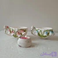 ماگ سرامیکی گل موگه آذر سرامیک
