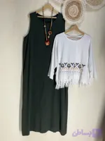 سارافن ساده قد 120 الیاف طبیعی