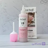 ژل آبرسان کلاژن لیفتینگ صورت آیس بال (صورتی) حجم ۲۱۲ میل
