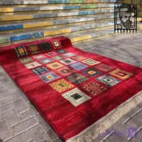 فرش گبه طرح 31711 لاکی بزرگمهر