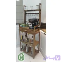 کافی بار ایستاده مدل پشت باز ساخته شده از چوب روس با کیفیت مقاوم در برابر رطوبت و میکروب