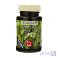 قرص چای سبز کام گرین بسته 100 عددی