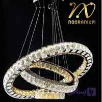 لوستر کهکشانی کریستالی سه حلقه سایز 60/40/20 زیر کریستال