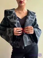 کت کوتاه مجلسی  ژاکارد زنانه Butterfly
