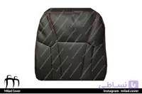 روکش صندلی جک S5 چرم رنگ مشکی دوخت قرمز