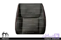 روکش صندلی جیلی شاسی بلند SUV چرم رنگ مشکی دوخت قرمز