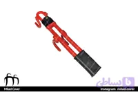 قفل فرمان دوبل درجه ۱ رنگ قرمز (کد LM218)
